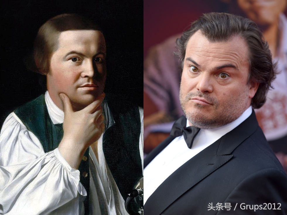 美国爱国志士保罗列维尔和喜剧演员jack black