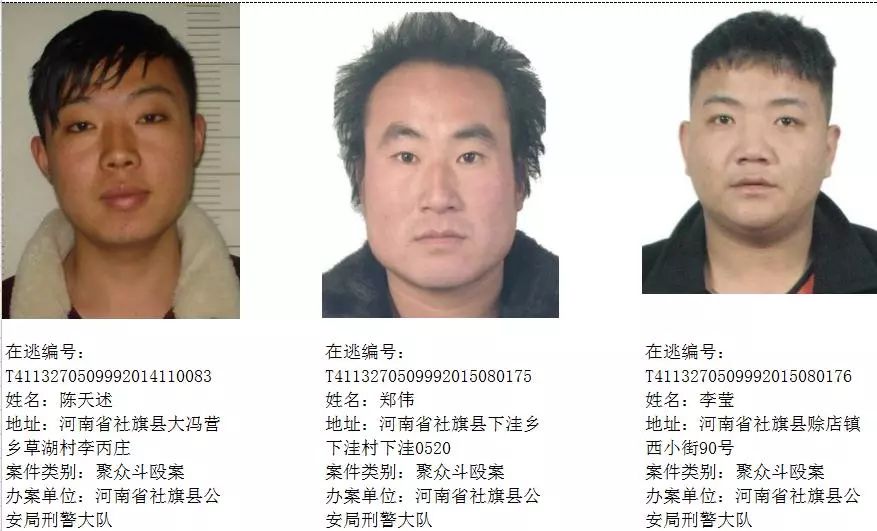 南阳市公安局通缉令!见到这205名涉恶逃犯,请立即报警