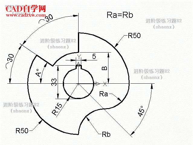 cad进阶级练习题及详细答案82