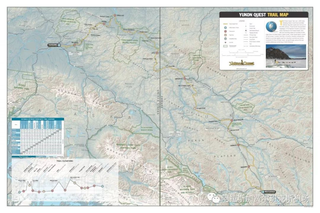 图:explorefairbanks 育空国际雪橇大赛的路径地图 图:网络 本次比赛