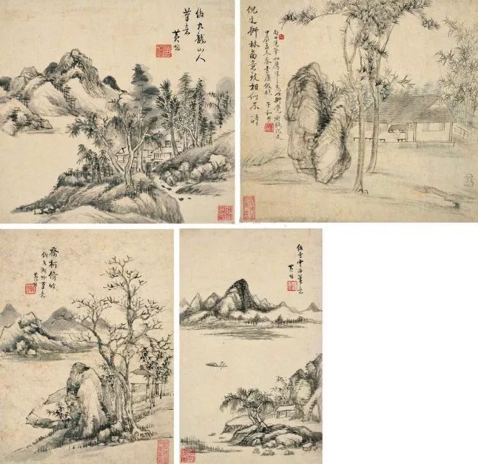 294老崔说画娄东嗣响清代宫廷画家黄均榖原山水画作品欣赏