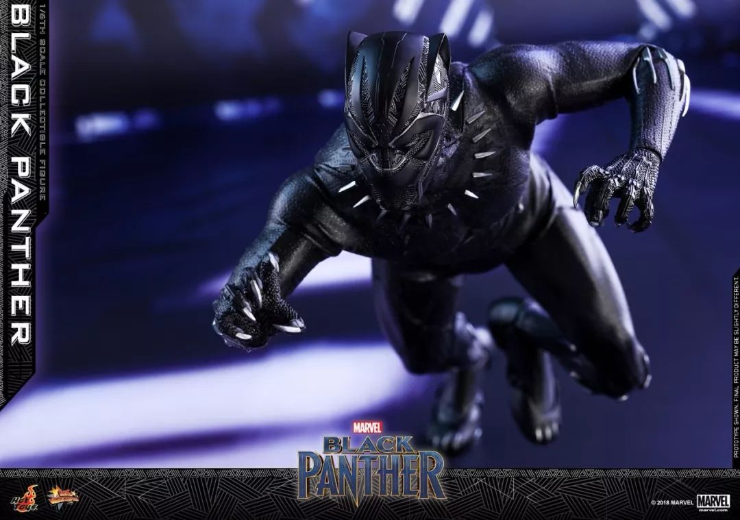 新品预定hottoys16mms470黑豹blackpanther黑豹荧光特效涂装紧身战衣