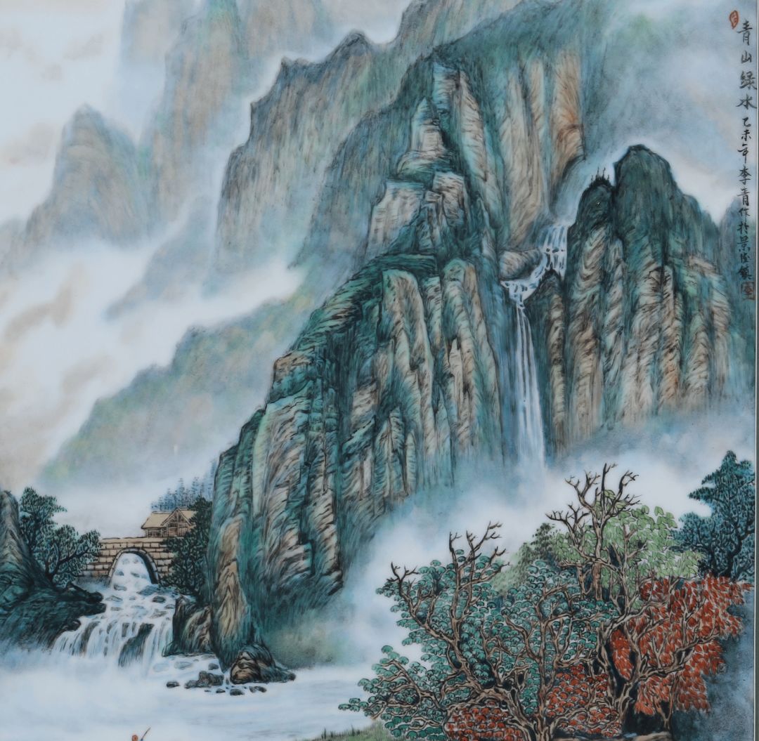 李青尺寸:48×48cm雪景·粉彩瓷板:80,000-120,000作者:余惠光尺寸