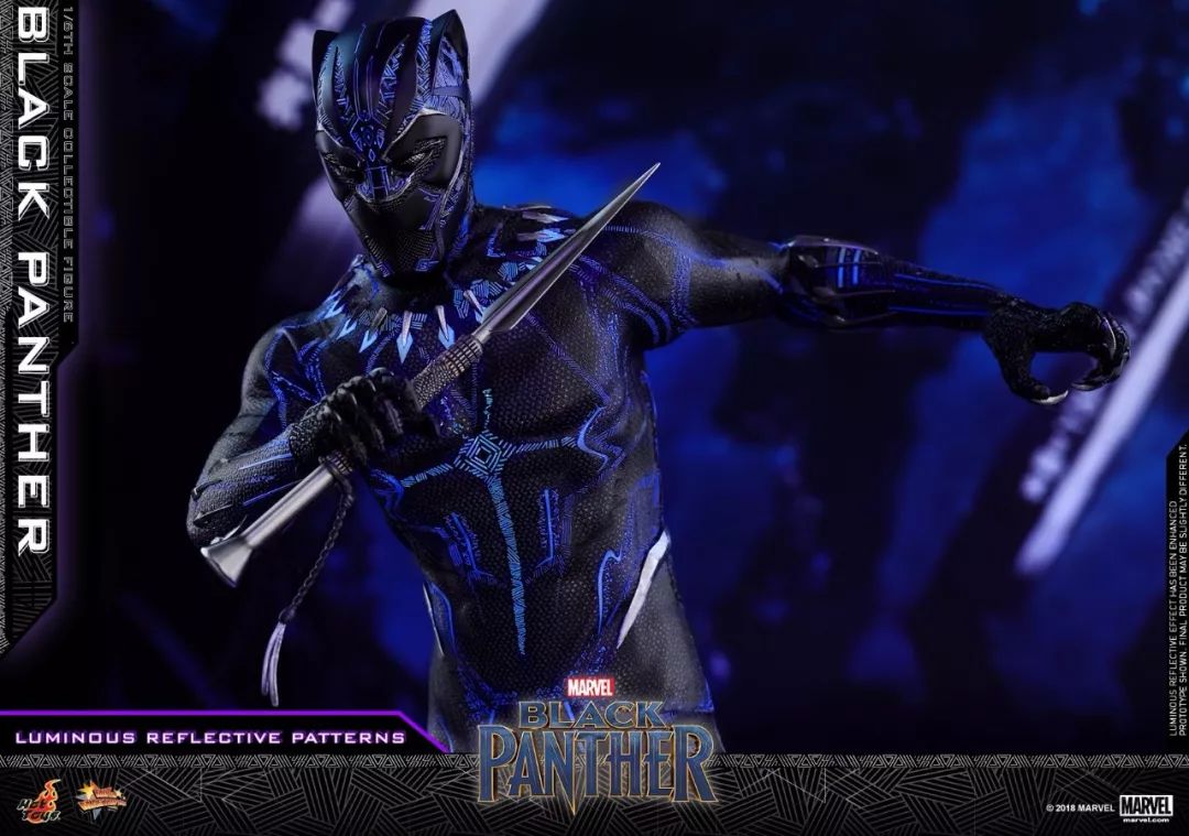 1/6 mms470《黑豹/black panther》- 黑豹 (荧光特效涂装紧身战衣 )