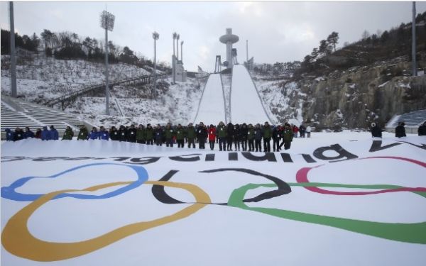 平昌冬奥会跳台滑雪场地(《韩国时报》网站)  返回搜