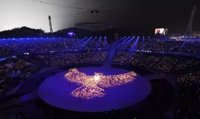 十张图带你一览平昌冬奥会开幕式