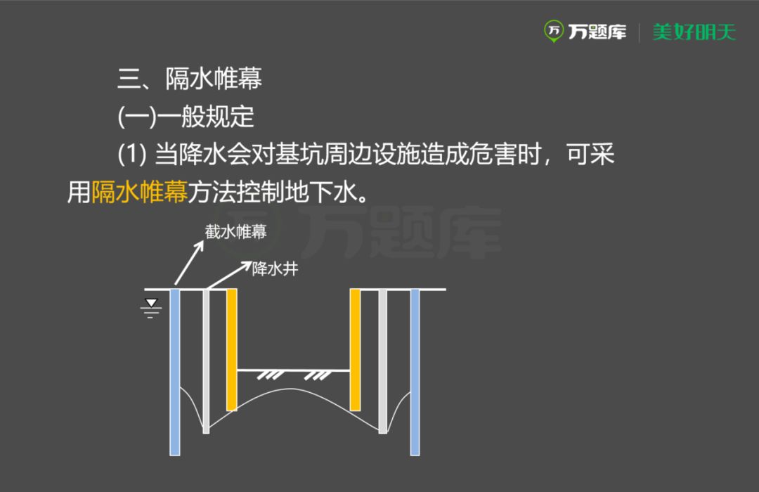 隔水帷幕的一般规定与设计