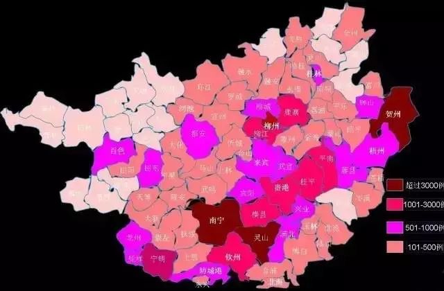 玉林人口分布_玉林覃姓人口分布图(3)