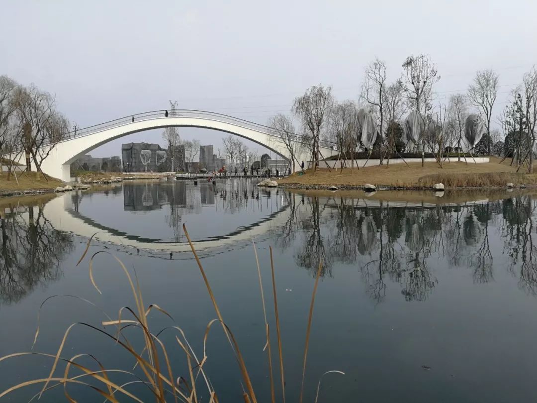 明月岛公园 明月岛公园经过一年多的修建现已初具雏形 预计春节市民就