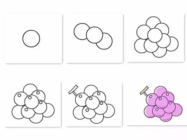 各种水果,如此简单的几笔就画成了(为孩子收藏)