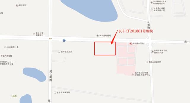 十足的政务版块了,地块北边是长丰县城最大的水景公园-新城公园