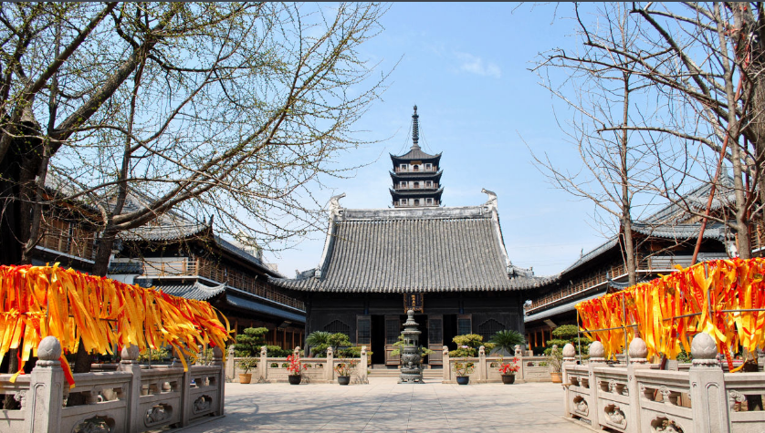 真如寺 上海真如寺也叫普陀真如寺,位于上海普陀区真如镇街道兰溪路