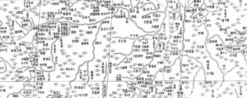 ▍《乾隆十三排图》上,被「开辟」后已经标注出山脉,河流,苗民部落的