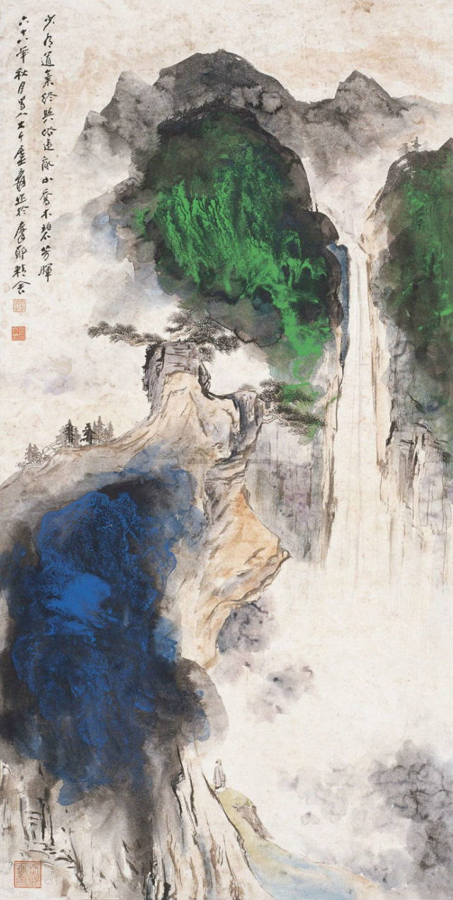 张大千爱痕湖赏析 文化品鉴丨世界国画大师张大千画作