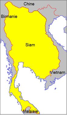 橙色是同为傣族的素可泰王朝,红色是高棉帝国