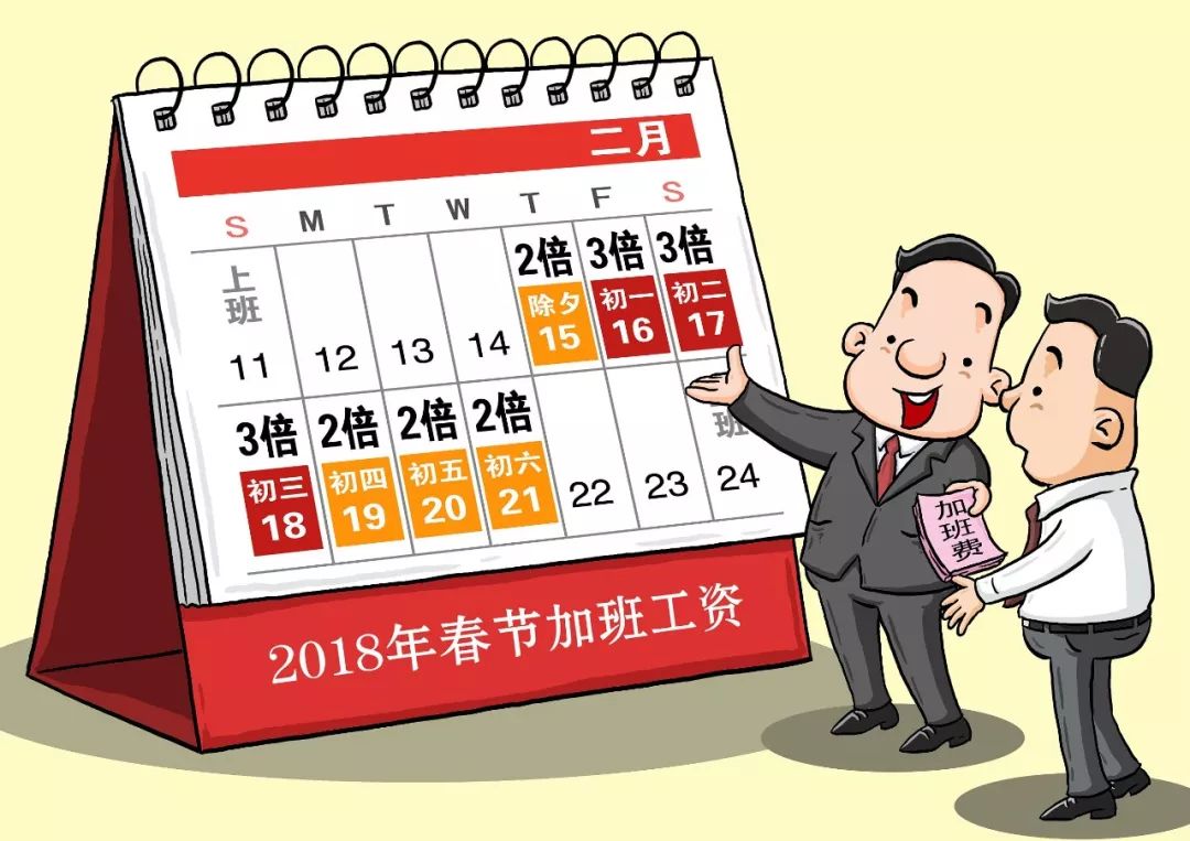 2018春节加班费的规定