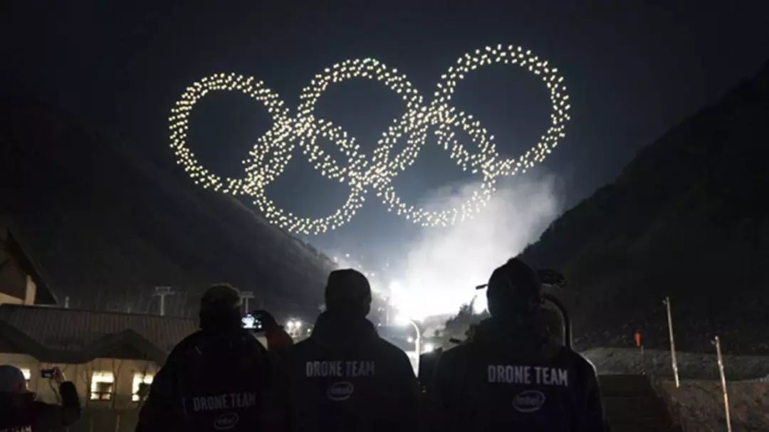 1000多架无人机组成平昌冬奥会奥运五环和灯光秀，比肩北京奥运开幕式烟火秀！