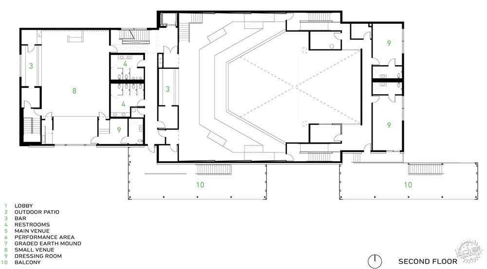 二层平面图/second floor plan屋顶露台/roof terrace屋顶平面图/roof