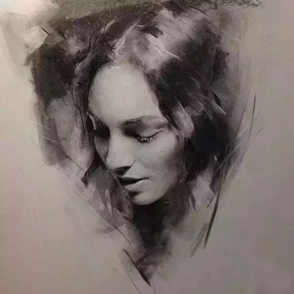 美国艺术家 casey baugh 写意素描,虚实有致,用笔轻松,甚至聊聊几笔就