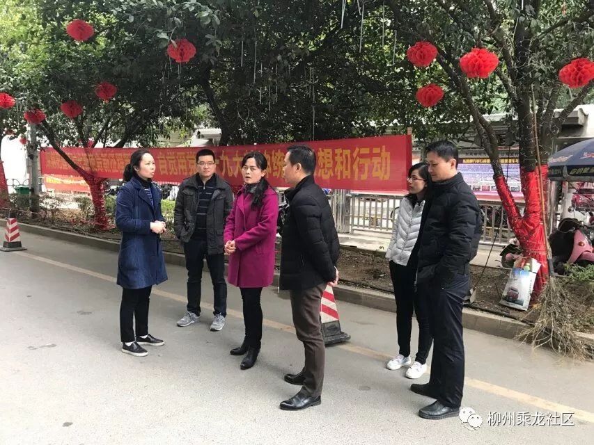 【社区动态】鱼峰区组织部部长彭靖带队到乘龙社区开展节前消防安全及