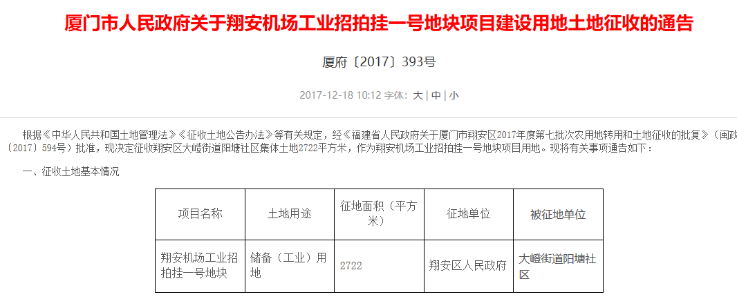 翔安机场开始建设后,阳塘村位于机场范围内,需进行整体拆迁,安置地点