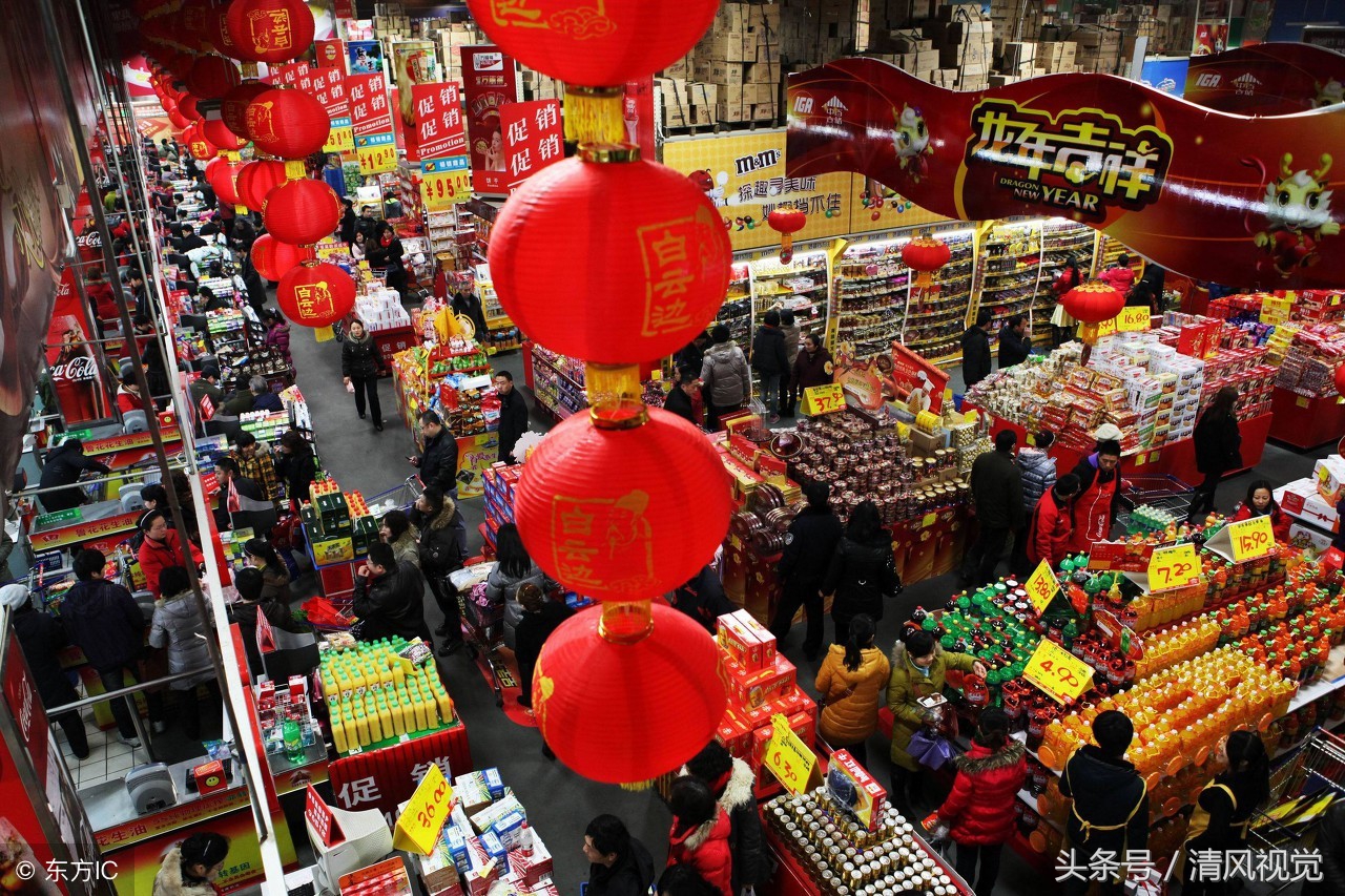 实拍上海过年景象，超市井然有序年货丰富，堪称最有年味的地方-搜狐大视野-搜狐新闻