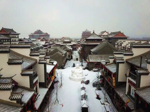 在燕都古城,过年赏雪最相宜