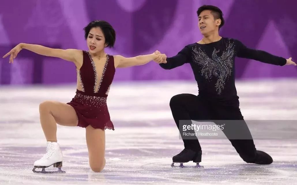 平昌冬奥会花样滑冰双人短节目,隋文静/韩聪排名第一!