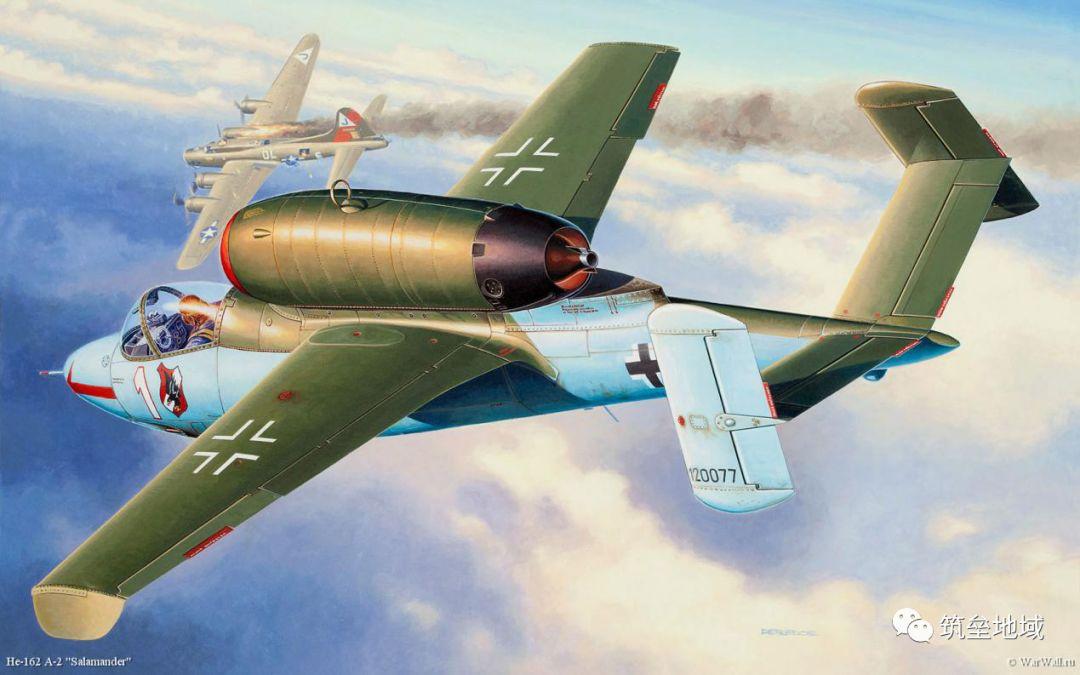 飞了没3分钟就解体的奇葩飞机:纳粹德国he162喷气式战斗机趣谈