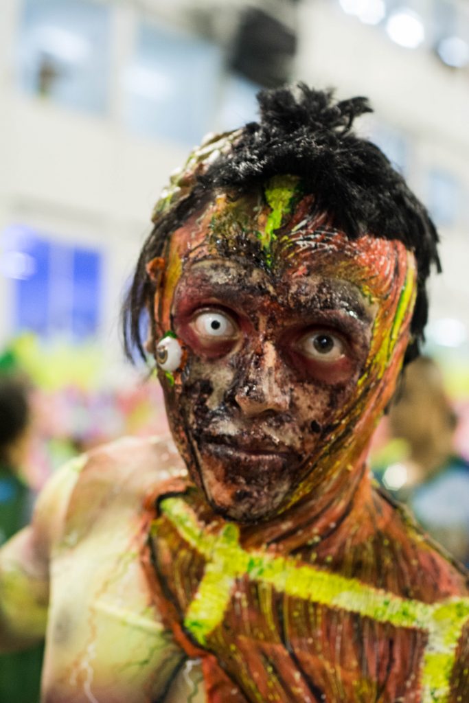 恐怖僵尸,白脸豹男和惊悚杰克逊,巴西里约狂欢节上的