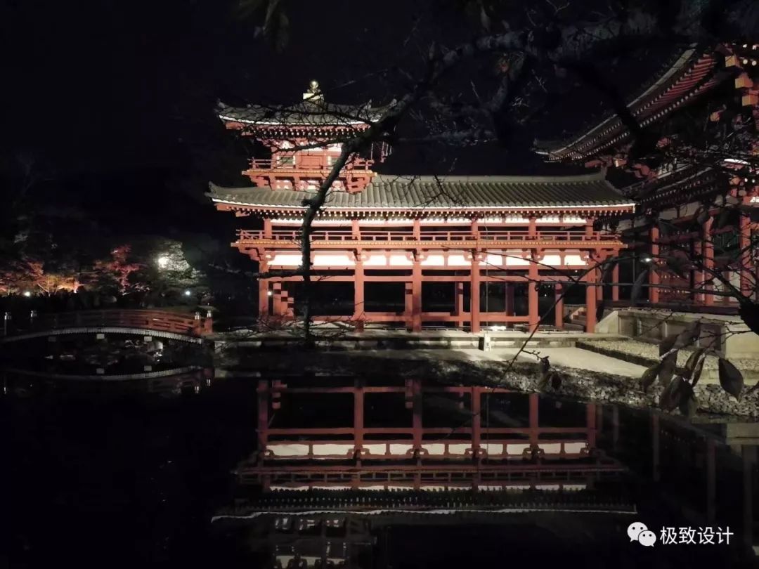 日本行之平等院凤凰堂夜景