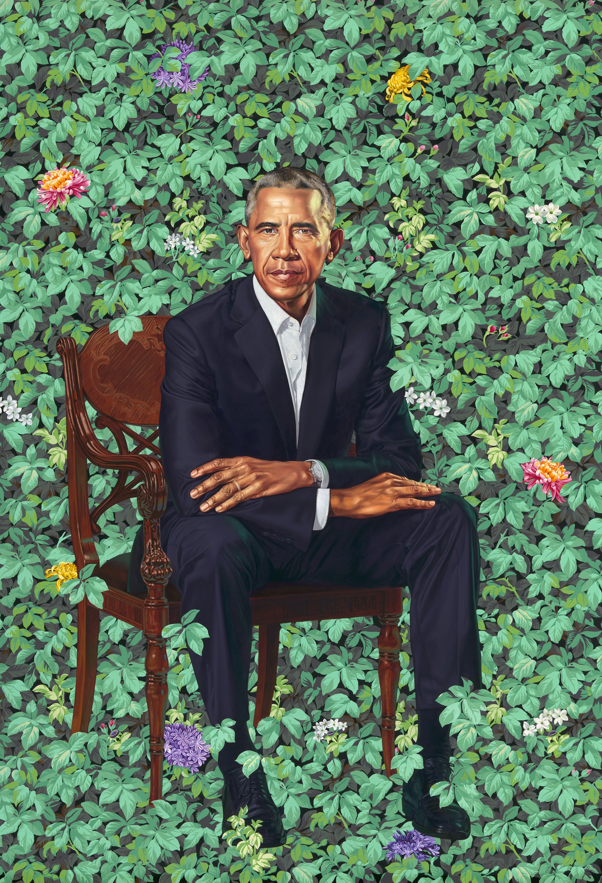 布面油画,2018年 kehinde wiley