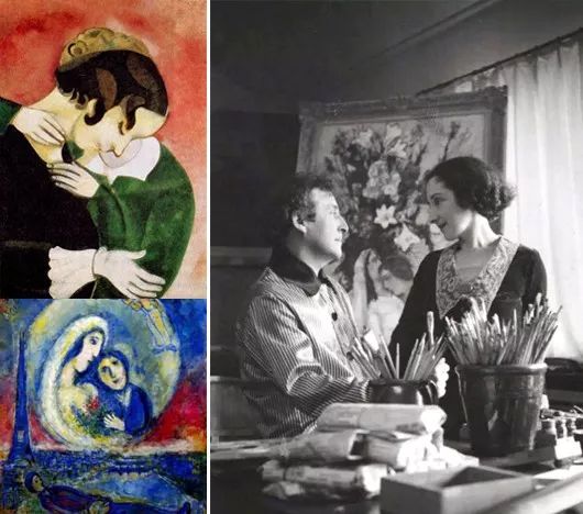 marc chagall & beira夏加尔和贝拉"爱是最好的颜料"情人节,看那些