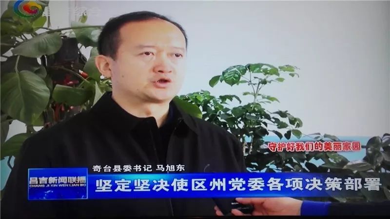 守护好我们的美丽家园丨马旭东:忠诚担当 坚定坚决推动总目标在奇台