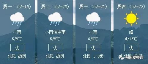春节期间岳阳天气