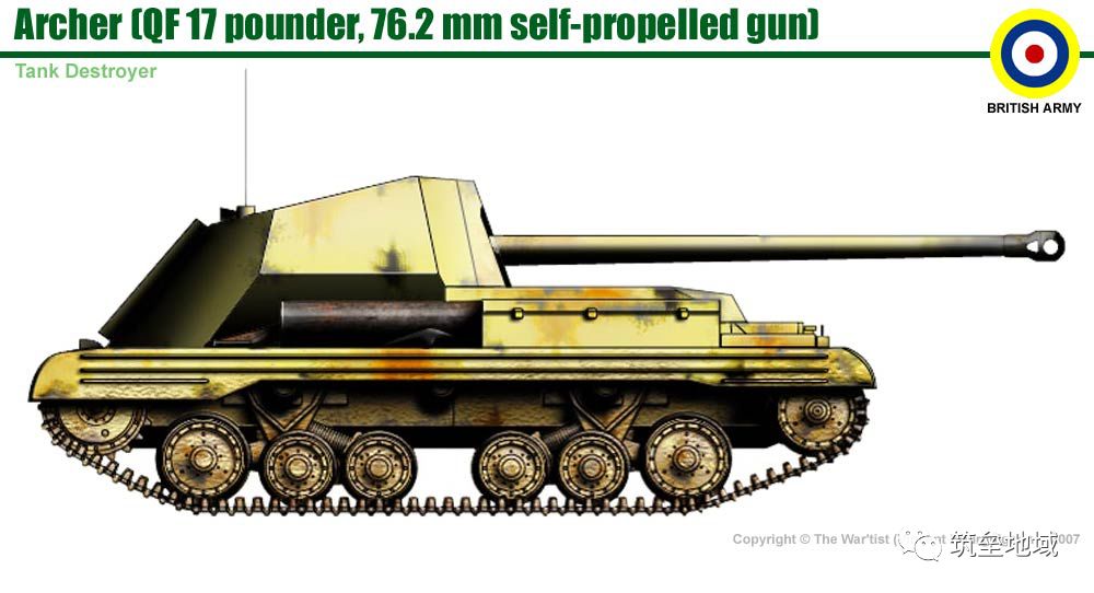 二战英国弓箭手坦克歼击车:倒着走比正着走还要快的奇葩!