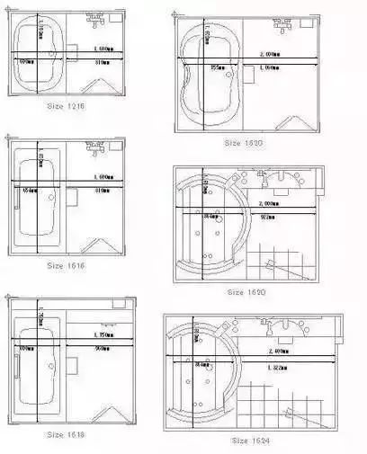 如果要装浴缸的话,一般浴室的最小尺寸是1.2 × 1.