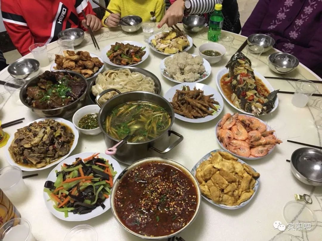 宾阳人的年夜饭大合集,浓浓的年味!