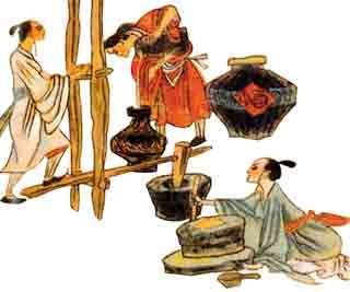 饮屠苏酒也是古代过年时的一种习俗,大年初一全家合饮这种用屠苏草