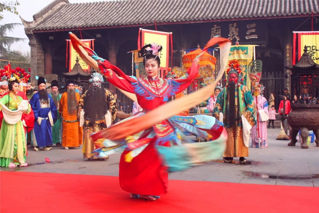 成都市川剧研究院2018成都大庙会游喜神方仿古祭祀表演给您拜年啦!