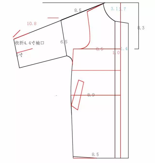 茧型大衣款式和纸样