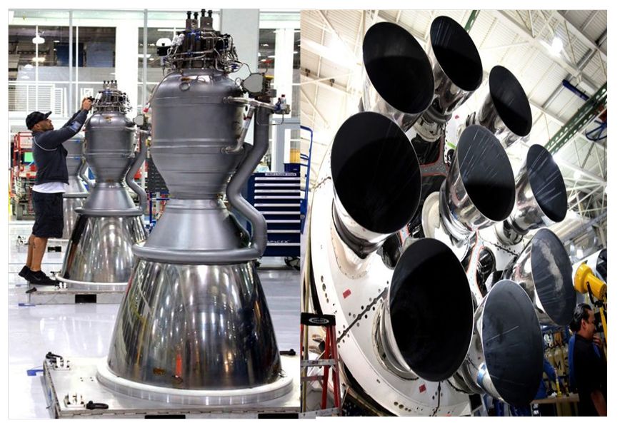 图6 merlin 1d火箭发动机由于火箭发动机是高密度的能量释放器,对其