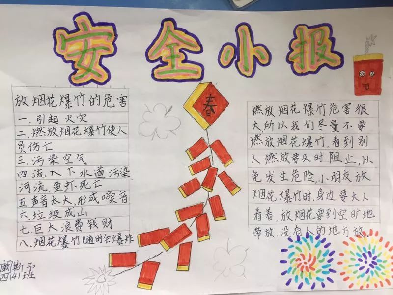 呵护蓝天更重要 一一青年路小学志愿者办不放烟花爆竹手抄报 ,带好头