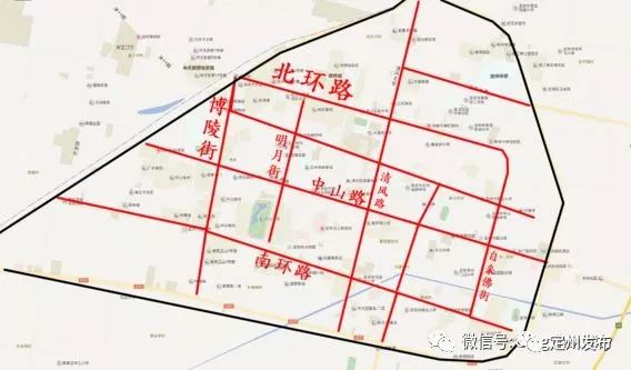 即新107国道东环路段以西(定州大酒店以西);新107国道南环路段以北;新