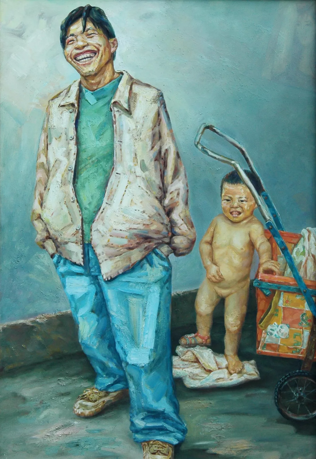 《生命之源—大地母亲》180x150cm 布面油画 2010年