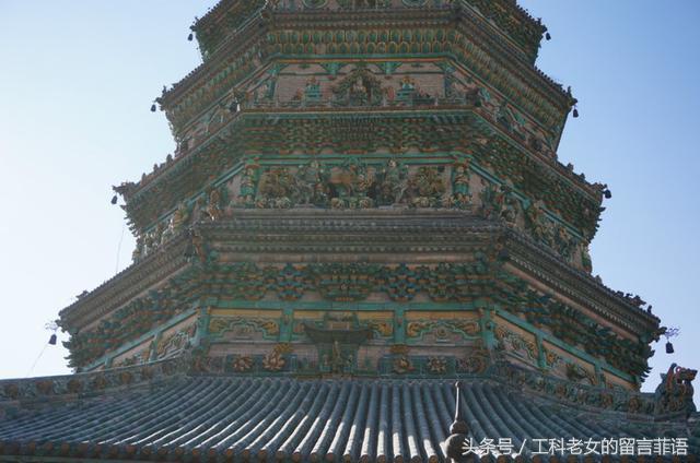 山西广胜寺飞虹塔,砖塔,以琉璃装饰