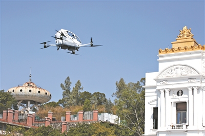 無人駕駛載人飛行器在廣州成功試飛 科技 第2張
