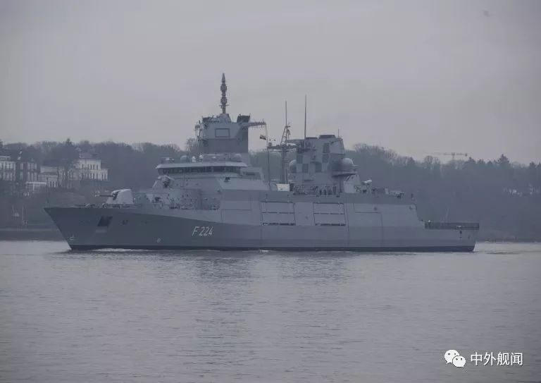 德国海军第三艘f-125型护卫舰开始海试
