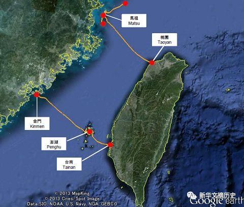 台湾位于中国大陆架东南缘,东临太平洋,西隔台湾海峡与福建省遥遥