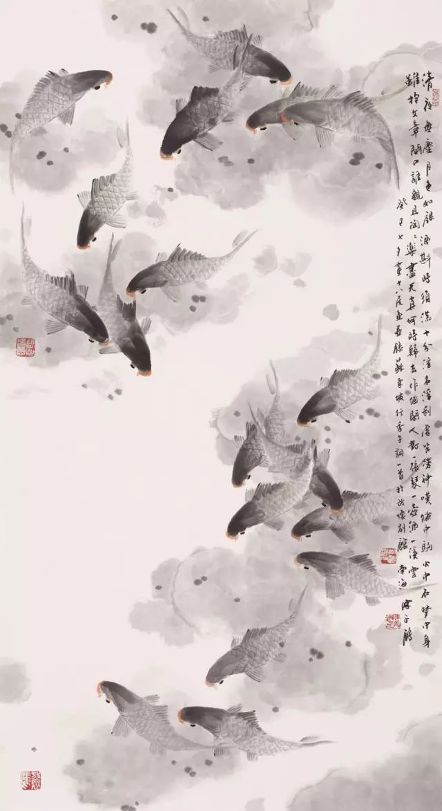 0223国画欣赏历代名家画鱼各有各精彩第1589期